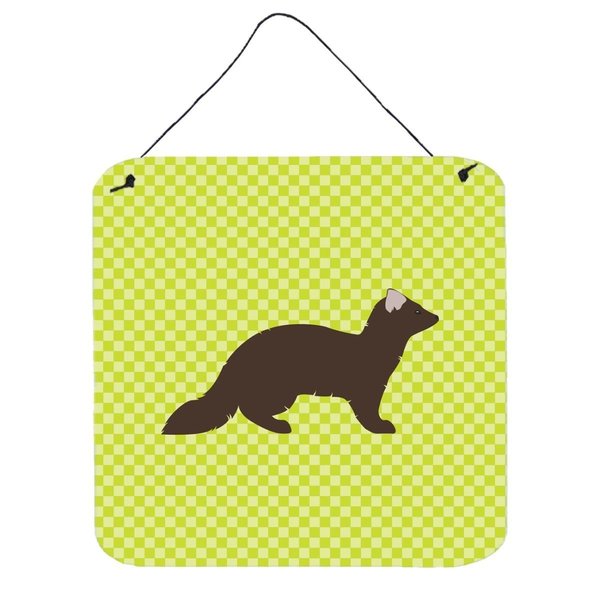 Micasa Sable Marten Green Wall or Door Hanging Prints6 x 6 in. MI229173